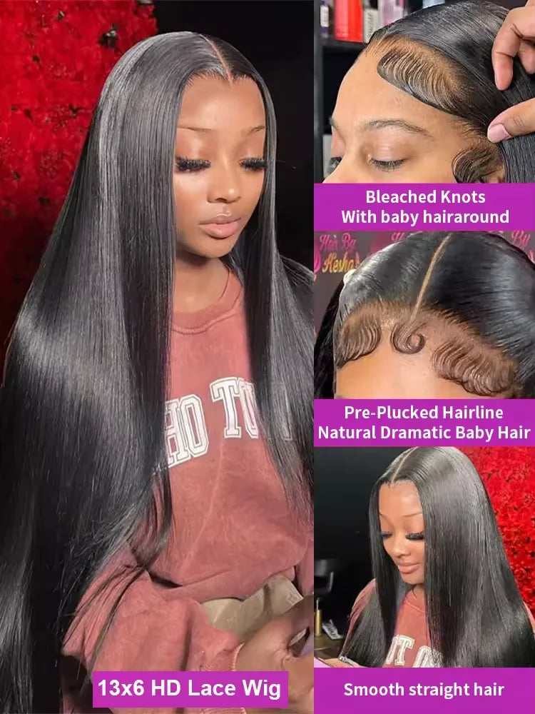 13x6 lace front Wig Brazilian Women hair lace front Brazilian lace front glue Free bone Strut full front
