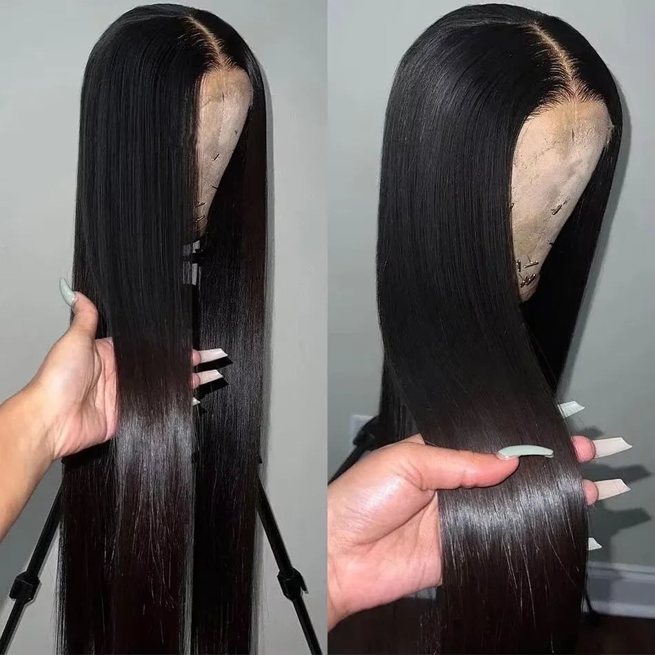 100% Vietnamese Bone Straight 13x4 Lace Front Wigs Human Hair Natural Black 13x6 Hd Lace Frontal Wig Glueless Wigs Human Hair