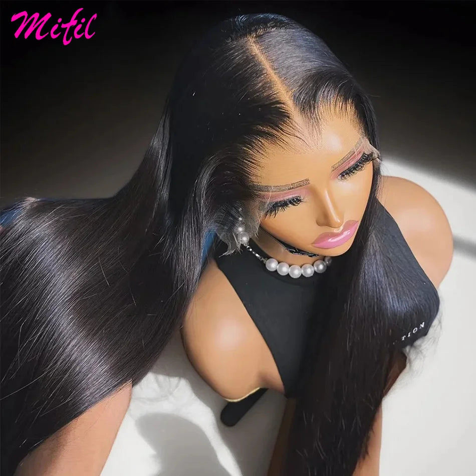 100% Vietnamese Bone Straight 13x4 Lace Front Wigs Human Hair Natural Black 13x6 Hd Lace Frontal Wig Glueless Wigs Human Hair