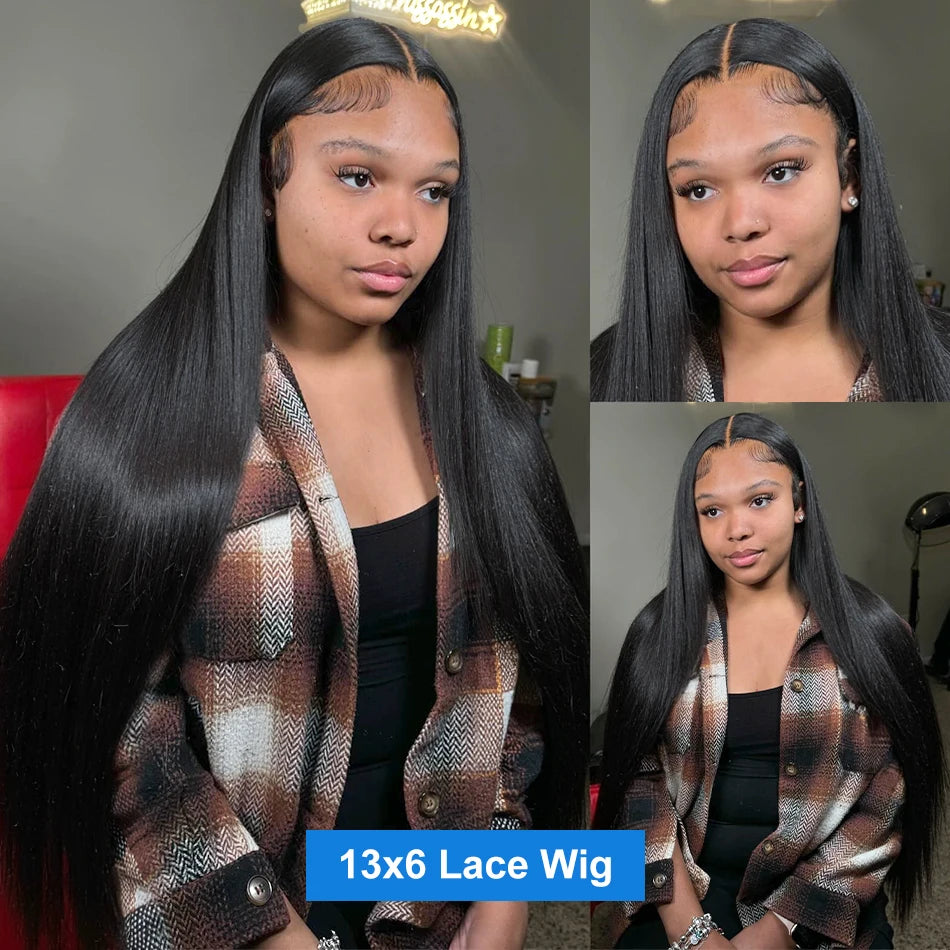 100% Vietnamese Bone Straight 13x4 Lace Front Wigs Human Hair Natural Black 13x6 Hd Lace Frontal Wig Glueless Wigs Human Hair